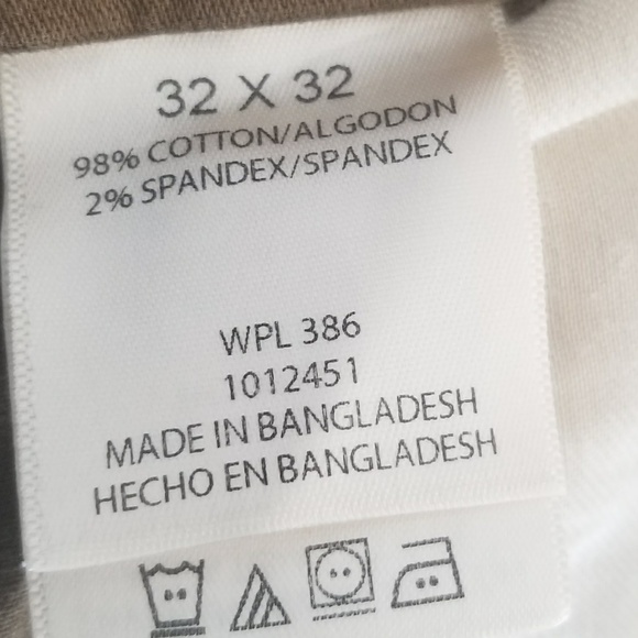 Haggar H26 Men's flat front light brown khakis - Picture 4 of 4